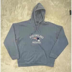 New England Patriots Comfort Colors Men’s Blue Hoodie Size XL